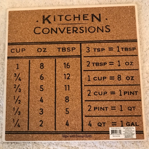 Demdaco Accents Reversible Measurement Trivet Tile Hot Plate Poshmark
